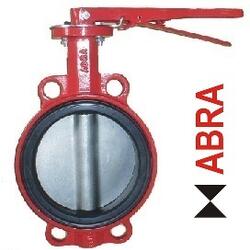 Затвор поворотный межфланцевый ABRA-BUV-VF866D200H Ду200 Ру16 с рукояткой