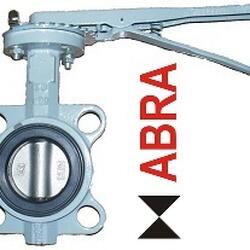 Затвор поворотный межфланцевый маслобензостойкий ABRA-BUV-VF863D200H Ду200 Ру16 с рукояткой